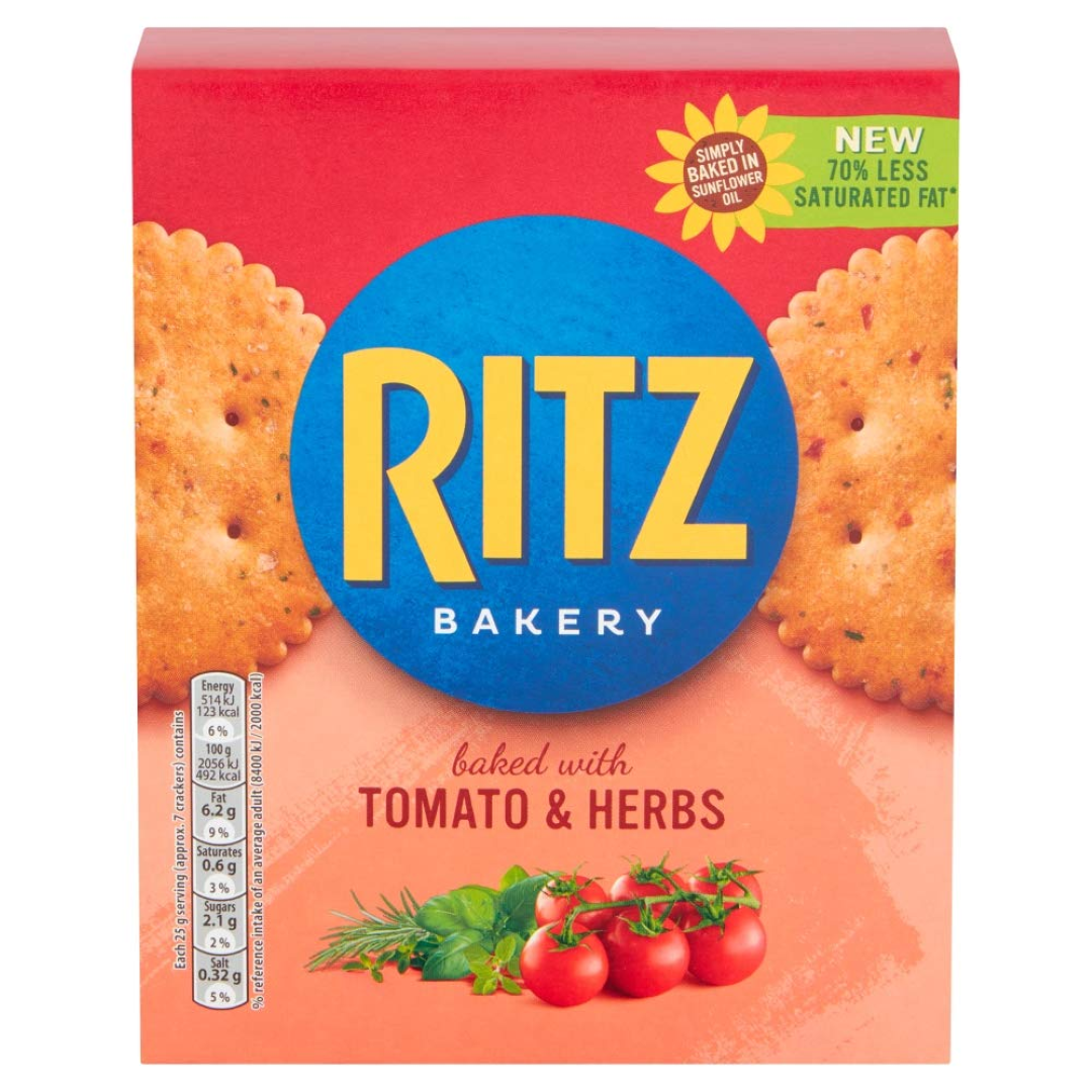 RITZ BAKERY TOMATO & HERBS 175G